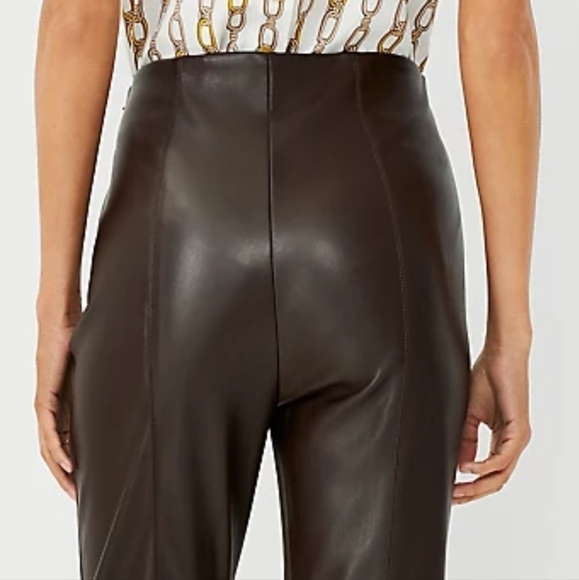 Ann Taylor Faux Leather Ankle Leght Leggings - Picture 12 of 12